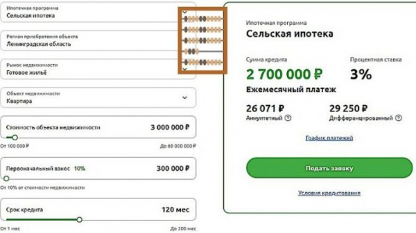Ипотечный калькулятор Россельхозбанка. Онлайн расчет ипотеки Россельхозбанка 2021.